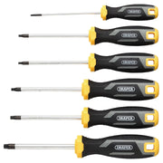 Draper Draper TX-STAR Tamperproof Soft Grip Screwdriver Set (6 Piece) Draper - Town Tools