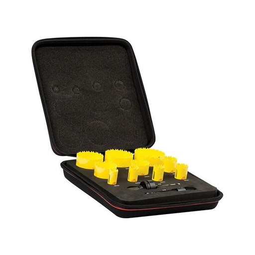 Starrett KDC10021 Deep Cut Bi-Metal Deluxe Electrician's Holesaw Kit, 12 Piece Starrett - RockBottom Nothampton