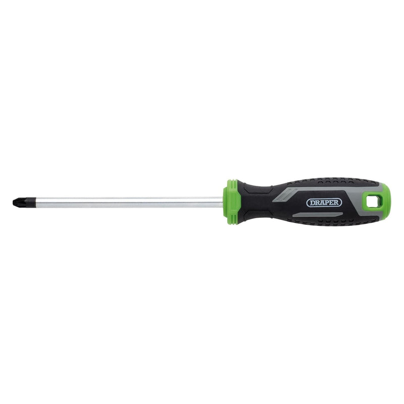 Draper Pozi Soft Grip Screwdriver, PZ3 x 150mm Draper - Town Tools