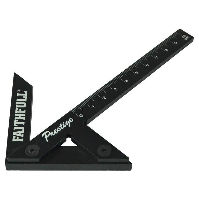 Faithfull Prestige Centre Finder Gauge Black Aluminium 100mm Faithfull - RockBottom Northampton