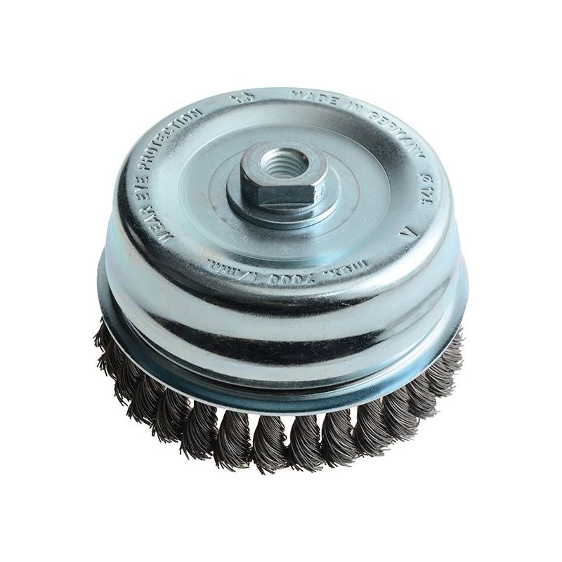 Lessmann Knot Cup Brush 125mm M14x2.0, 0.50 Steel Wire* Lessmann - RockBottom Northampton
