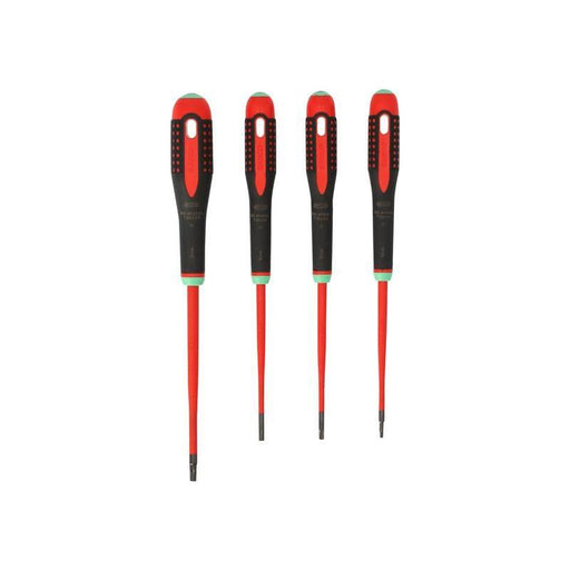 Bahco BE-9880SL ERGO™ Slim VDE Insulated Screwdriver Set, 4 Piece Bahco - RockBottom Northampton