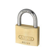 Abus Mechanical 65IB/40mm Brass Padlock Stainless Steel Shackle Carded ABUS Mechanical - RockBottom Northampton 