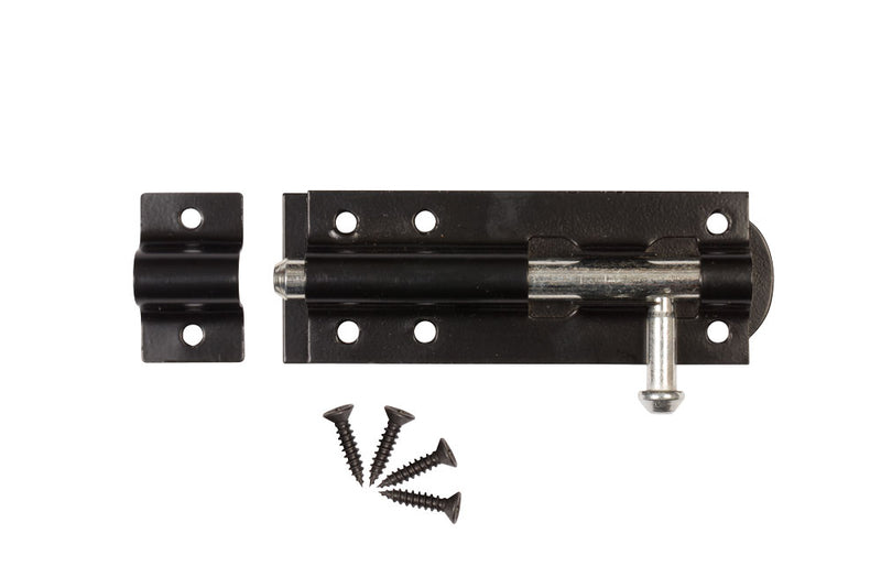 Tower Bolt - Black Plated 75mm