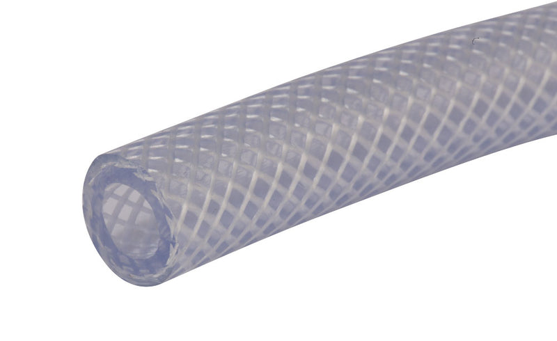 Clear Braided Hose - 30m Reel 6.3mm / 11.4mm