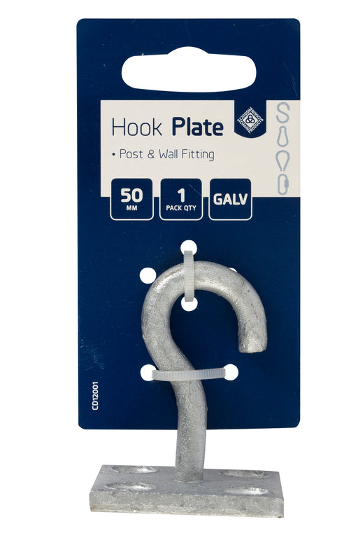 Hook Plate 50 x 50mm - Galvanised