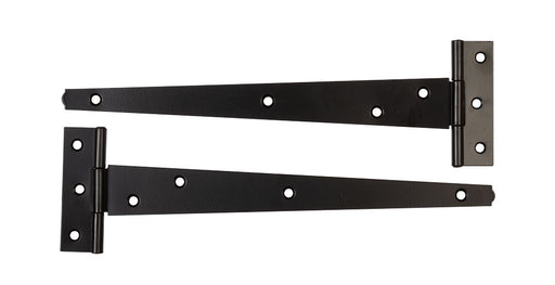 Tee Hinges - Light Duty - Black Plated - Pack of 2 100mm