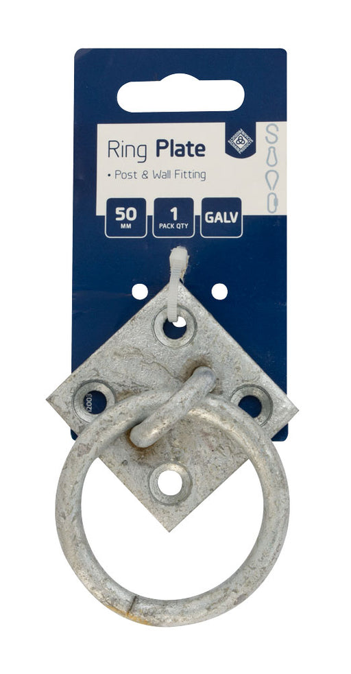 Ring Plate 50 x 50mm - Galvanised
