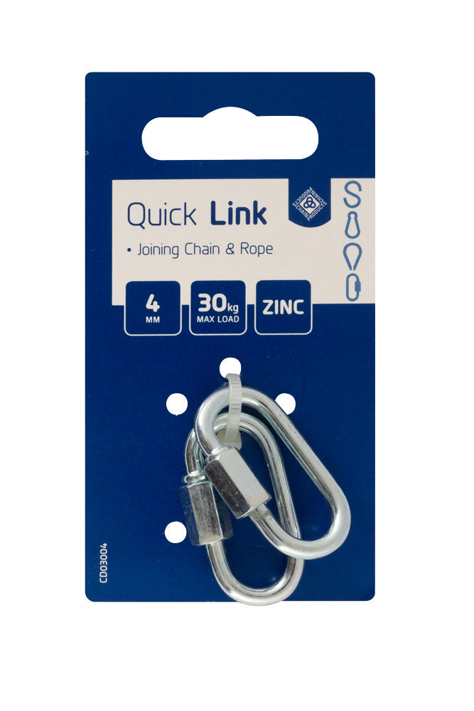 Quick Repair Links - Zinc Plated 4mm