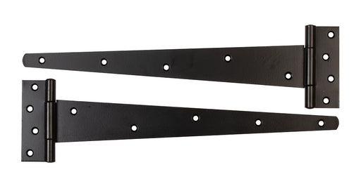 Tee Hinges - Heavy Duty - Black Plated - Pack of 2 250mm