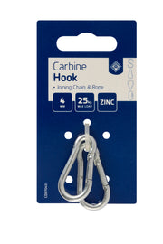Carbine Hooks - Zinc Plated 5 x 50mm