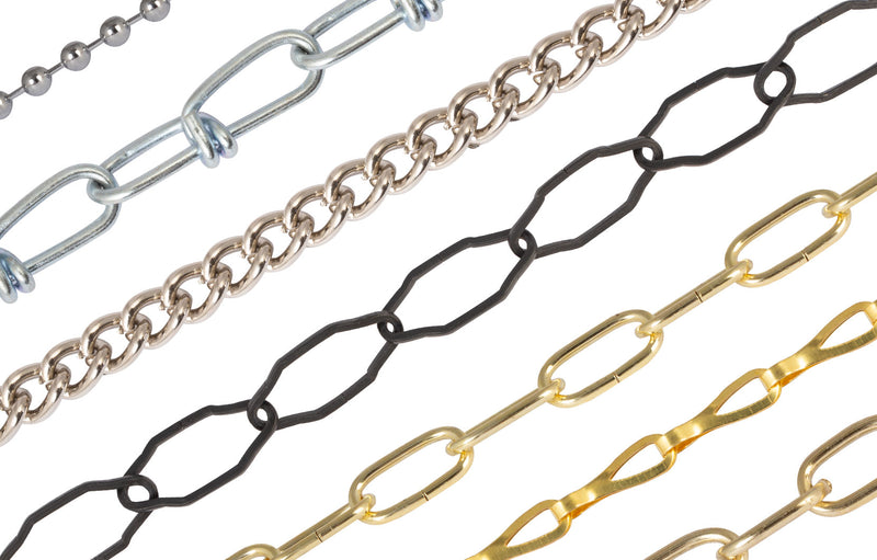 Decorative Chain - Nickel Plated - On Reels 2 x 16 x 6.5mm