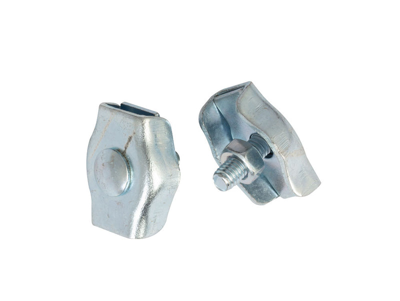 Simplex Wire Rope Grips - Zinc Plated - Pack of 20 2mm