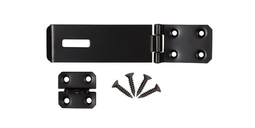 Safety Hasp & Staple - Black Plated 90mm