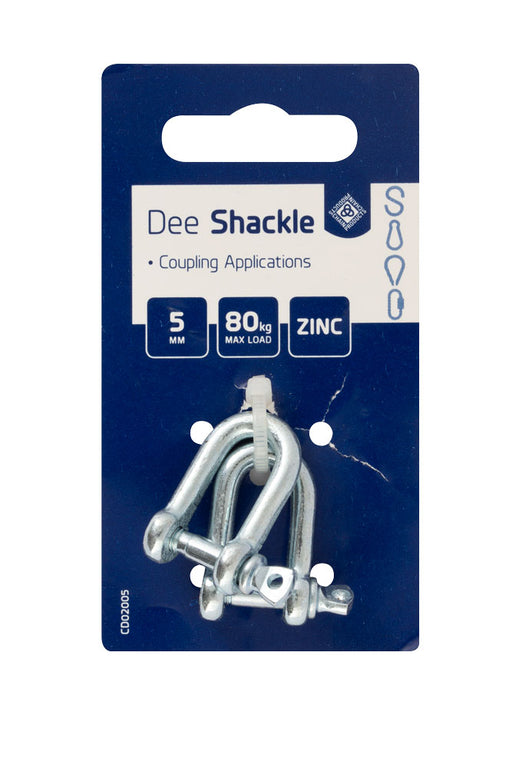 Dee Shackles - Zinc Plated 5mm