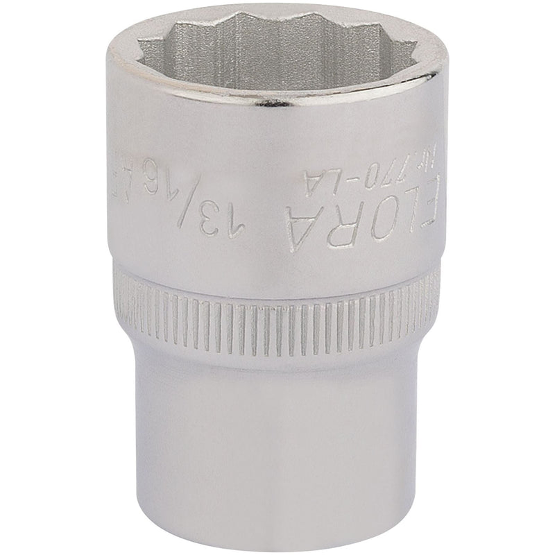 Draper Elora Bi-Hexagon Socket, 1/2" Sq. Dr., 13/16" 24434 Draper - Town Tools 