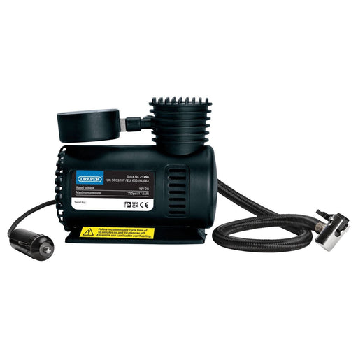 Draper 12V Mini Air Compressor Draper - Town Tools