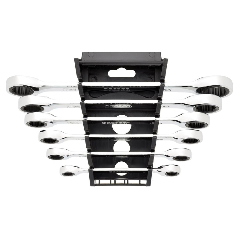 Draper Draper HI-TORQ Metric Double Ratchet Ring Spanner Set (6 Piece) Draper - Town Tools