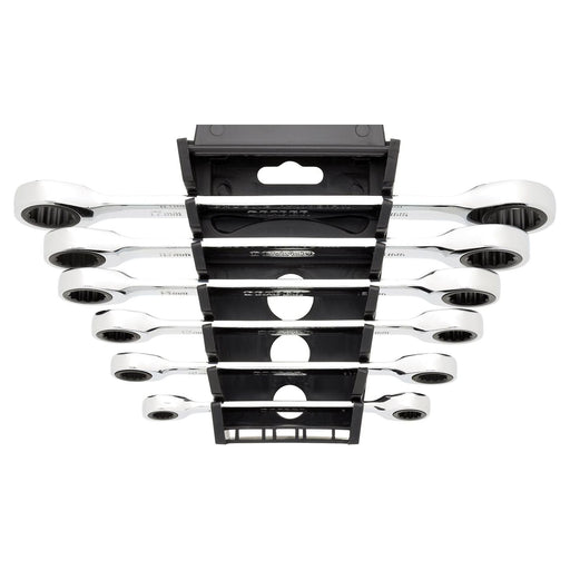 Draper Draper HI-TORQ Metric Double Ratchet Ring Spanner Set (6 Piece) Draper - Town Tools