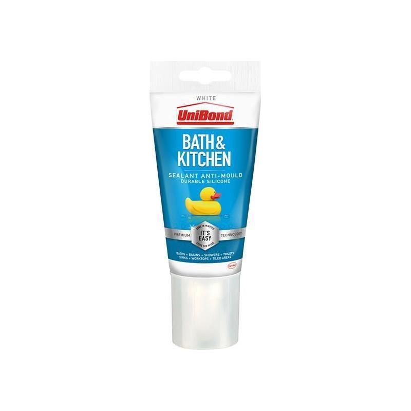 Unibond Healthy Kitchen & Bathroom Anti Mould Sealant White Tube 147g UniBond - RockBottom Northampton