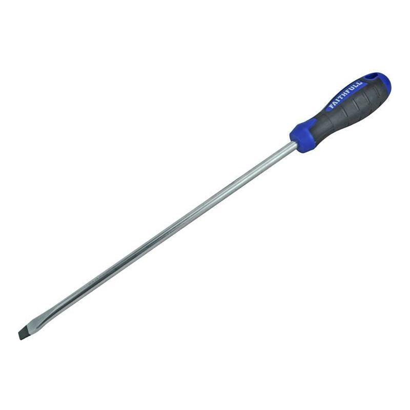 Faithfull Soft Grip Screwdriver Flared Slotted Tip 10.0 x 300mm Faithfull - RockBottom Northampton