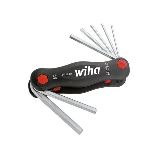 Wiha PocketStar Hex Key Set, 7 Piece (1.5-6mm) Wiha - RockBottom Northampton