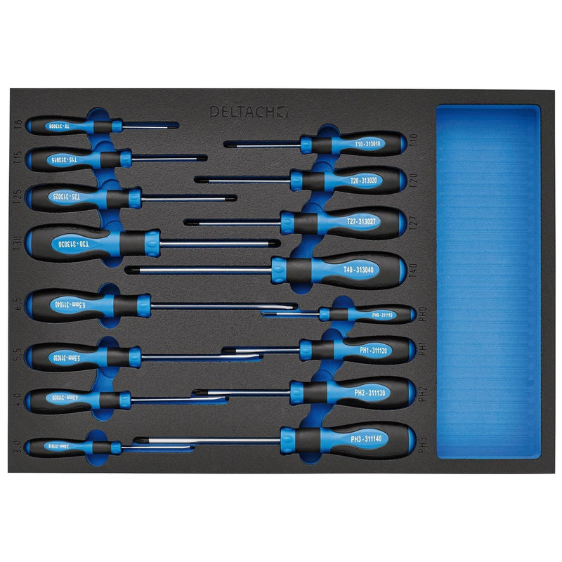 Draper Bunker Screwdriver Set in EVA Foam Inlay (16 Piece) Draper - Town Tools