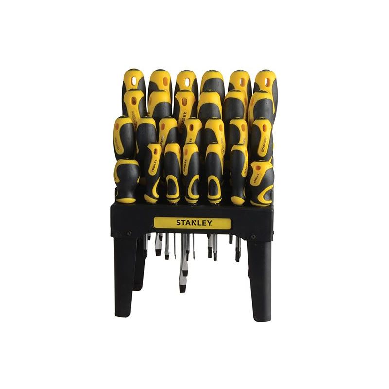 Stanley® Hand Tools 062142 Screwdriver Set in Rack, 26 Piece STANLEY® Hand Tools - RockBottom Nothampton
