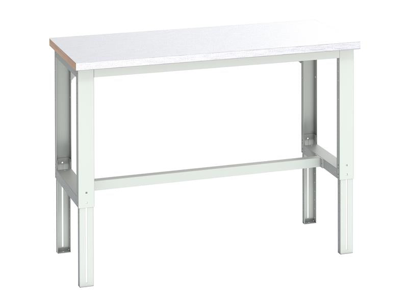 Bott Cubio Adjustable Bench, Steel Clad Top 1500 x 750mm