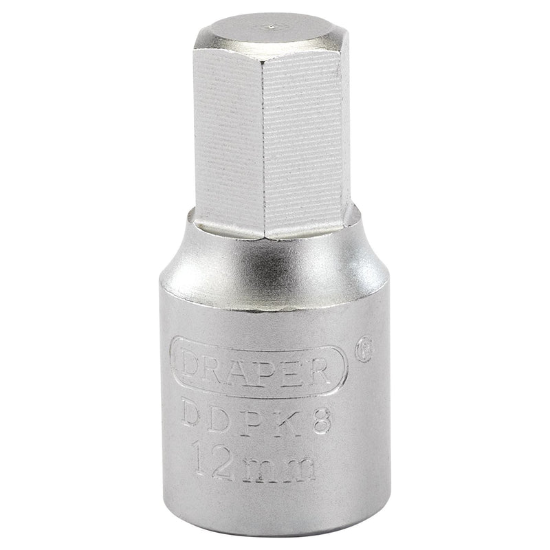 Draper Hexagon Drain Plug Key, 3/8 Sq. Dr., 12mm 38326 Draper - Town Tools 
