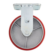 Fixed Plate Fixing Heavy Duty Polyurethane Wheel, 160mm Diameter, S.W.L. 400kg Draper - Town Tools