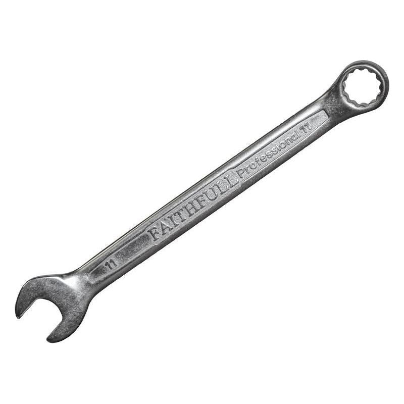 Faithfull Combination Spanner CV Satin Finish 11mm Faithfull - RockBottom Northampton