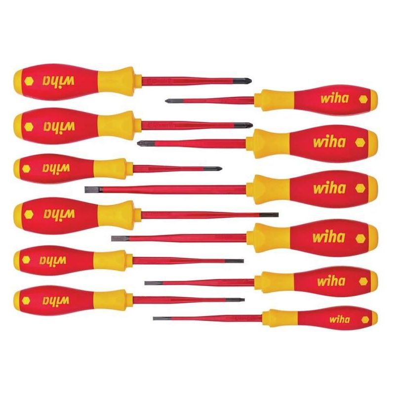 Wiha SoftFinish® electric slimFix Screwdriver Set, 12 Piece Wiha - RockBottom Northampton