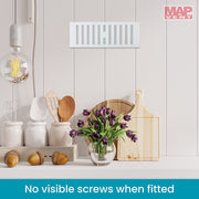 9x3 Adjustable Louvre Vent With Flyscreen White