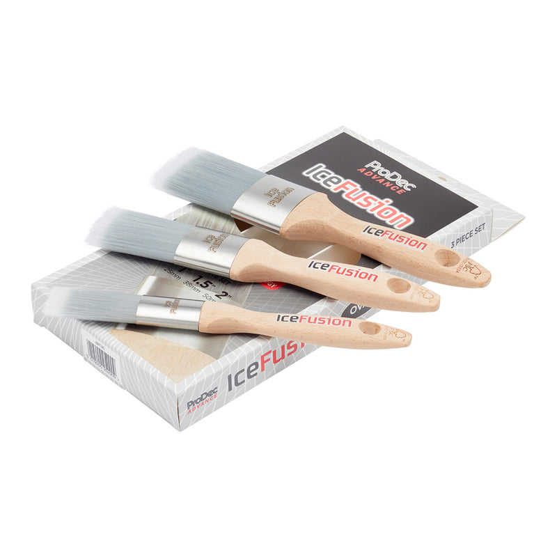 ProDec Advance 3pc Ice Fusion Oval Paint Brush Set