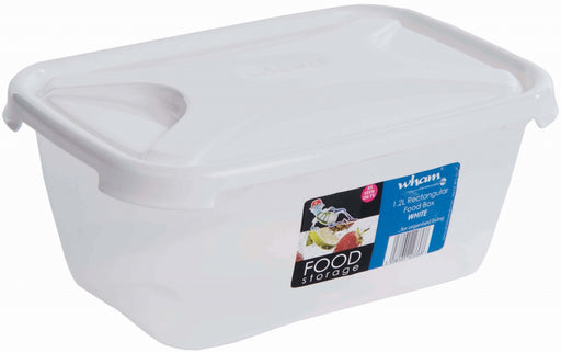 Wham Rectangular Food Storage White 1.2L