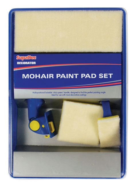 SupaDec Decorator Mohair Paint Pad Set 5 Piece