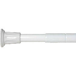 Croydex Shower Curtain Telescopic Rod 6" White