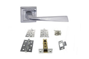 Atlantic California Door Pack Bundle (2.5" Latch, 3"x2" Hingesx3) - Satin Chrome