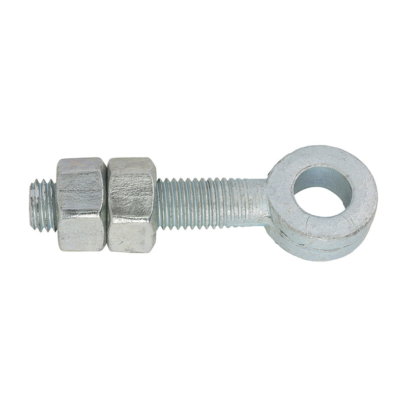 TIMCO Adjustable Gate Hinge Eyes with Nuts Silver — Plain Bag
