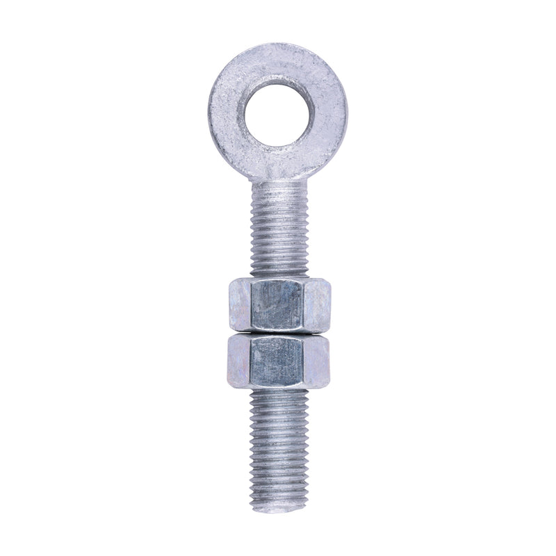 TIMCO Adjustable Gate Hinge Eyes with Nuts Hot Dipped Galvanised — Single
