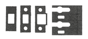 Atlantic Tubular Latch Intumescent Latch Kit FD30 1mm