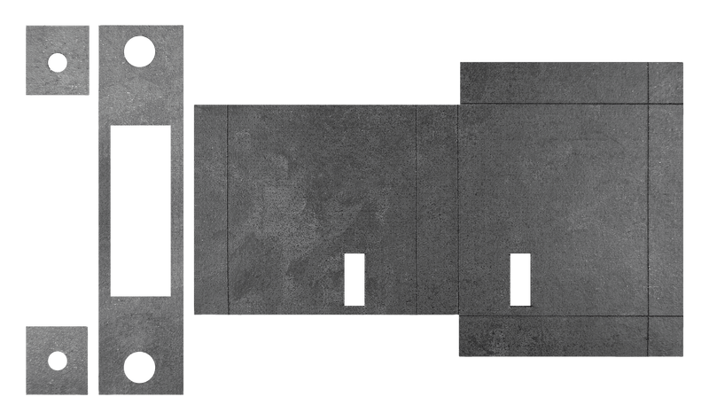 Atlantic Deadlock - 3LK Intumescent Lock Kit FD30 1mm