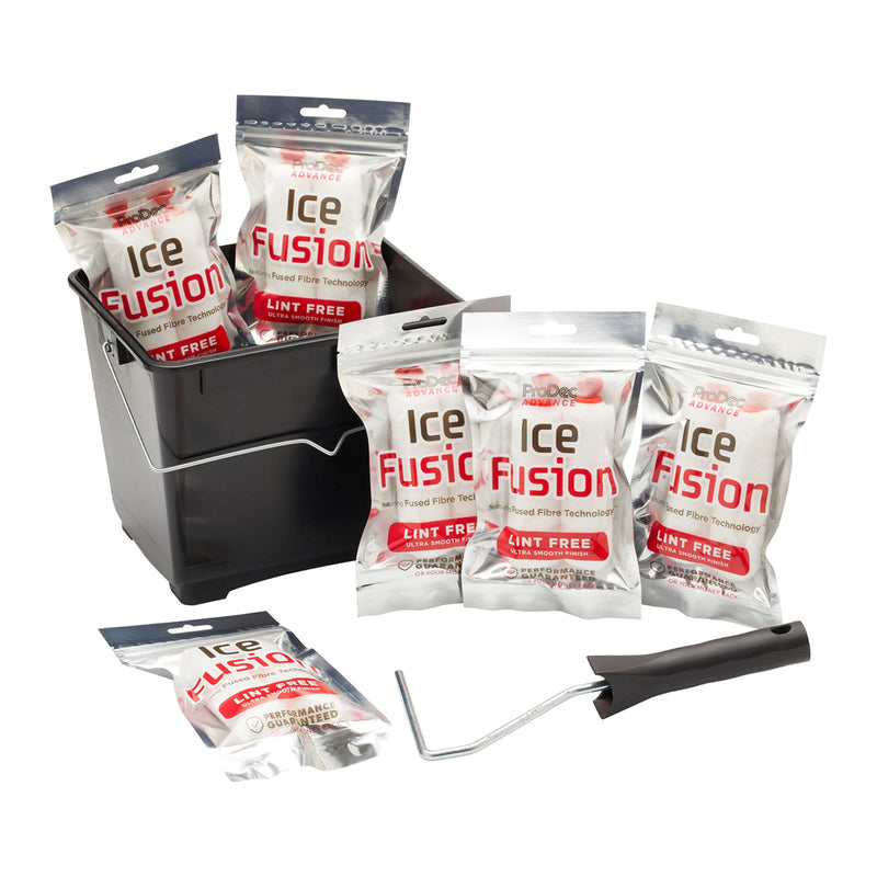 ProDec Advance 15pc Ice Fusion 4" Mini Rollers Scuttle Set