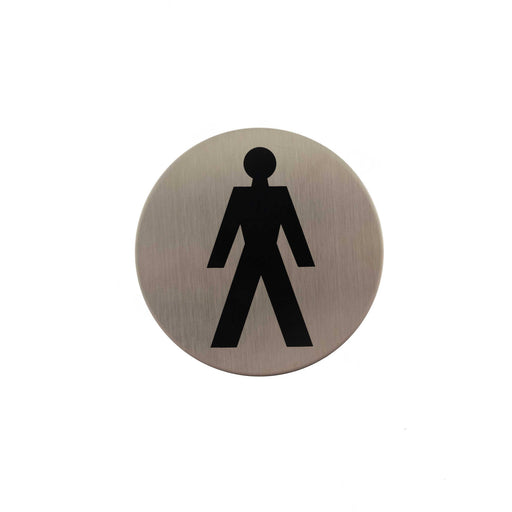 Atlantic Male 3M Adhesive 75mm - Satin Stainless Steel