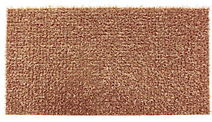 Likewise Astroturf Scraper Door Mat Dark Brown 70 x 40cm