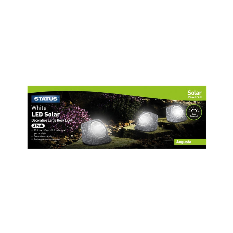 Status Augusta Large Solar Rock 3Pk