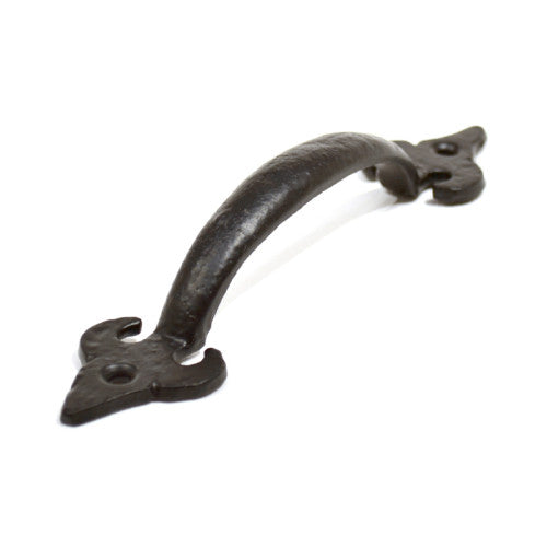 Fleur De Lys Pull Handle, Black, 175mm