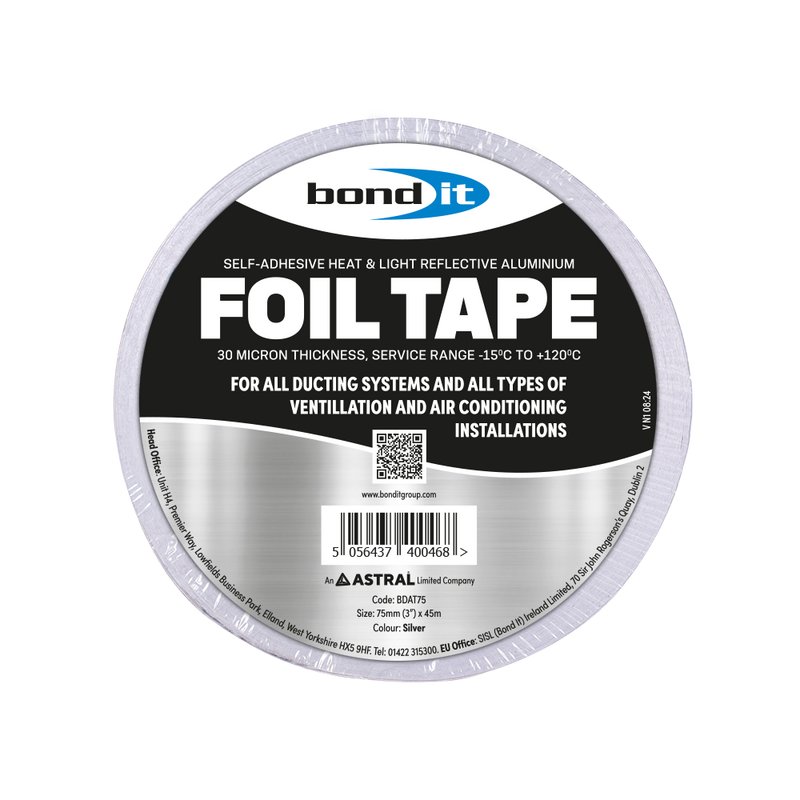 Bond It Aluminium Foil Tape 100mm x 45M - Box of 12