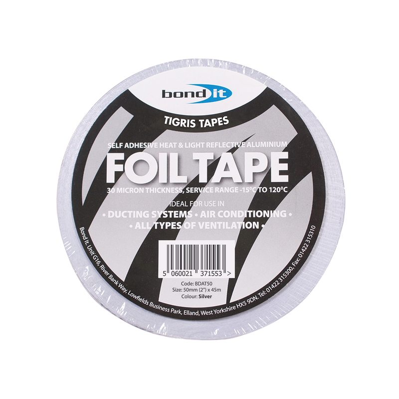 Bond It Aluminium Foil Tape 75mm x 45M - Box of 16